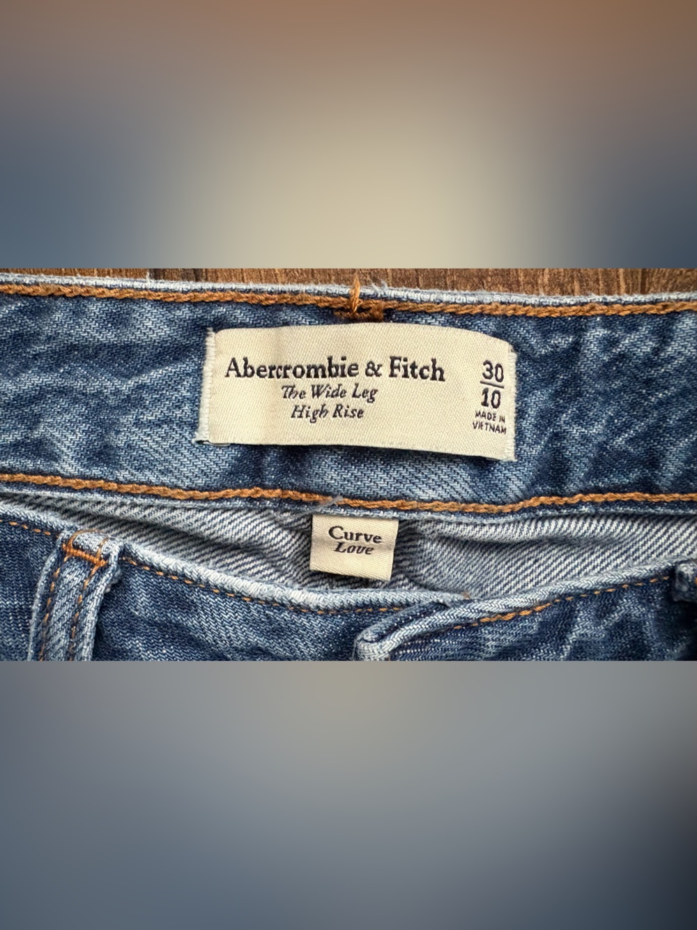 Abercrombie & Fitch Wide Leg High Rise *Curve Love* 30/10 - Picture 8 of 13